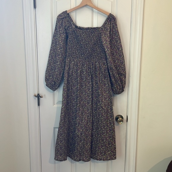 J.Crew X Liberty | Organic Cotton Daydream Smocked Dress Busy Izzy Medium 2022 - Picture 3 of 9